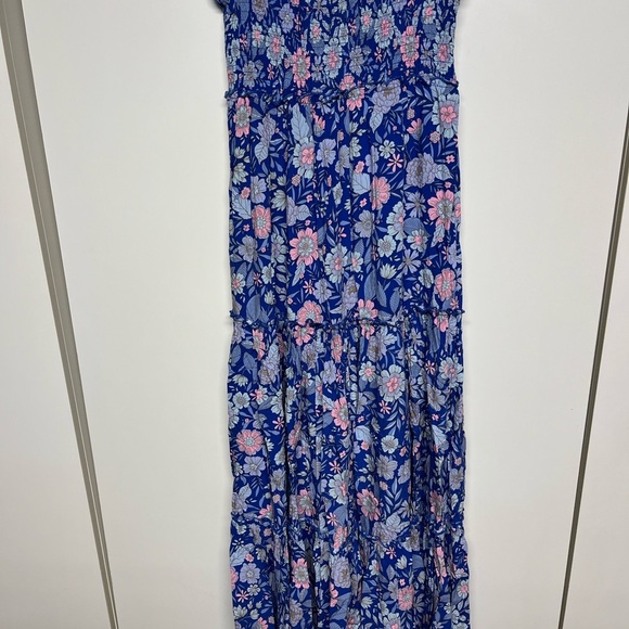 Floral Boho Blue Maxi Dress - Picture 5 of 7